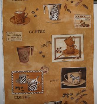 Patchworkstoff Rapport Kaffeetassen